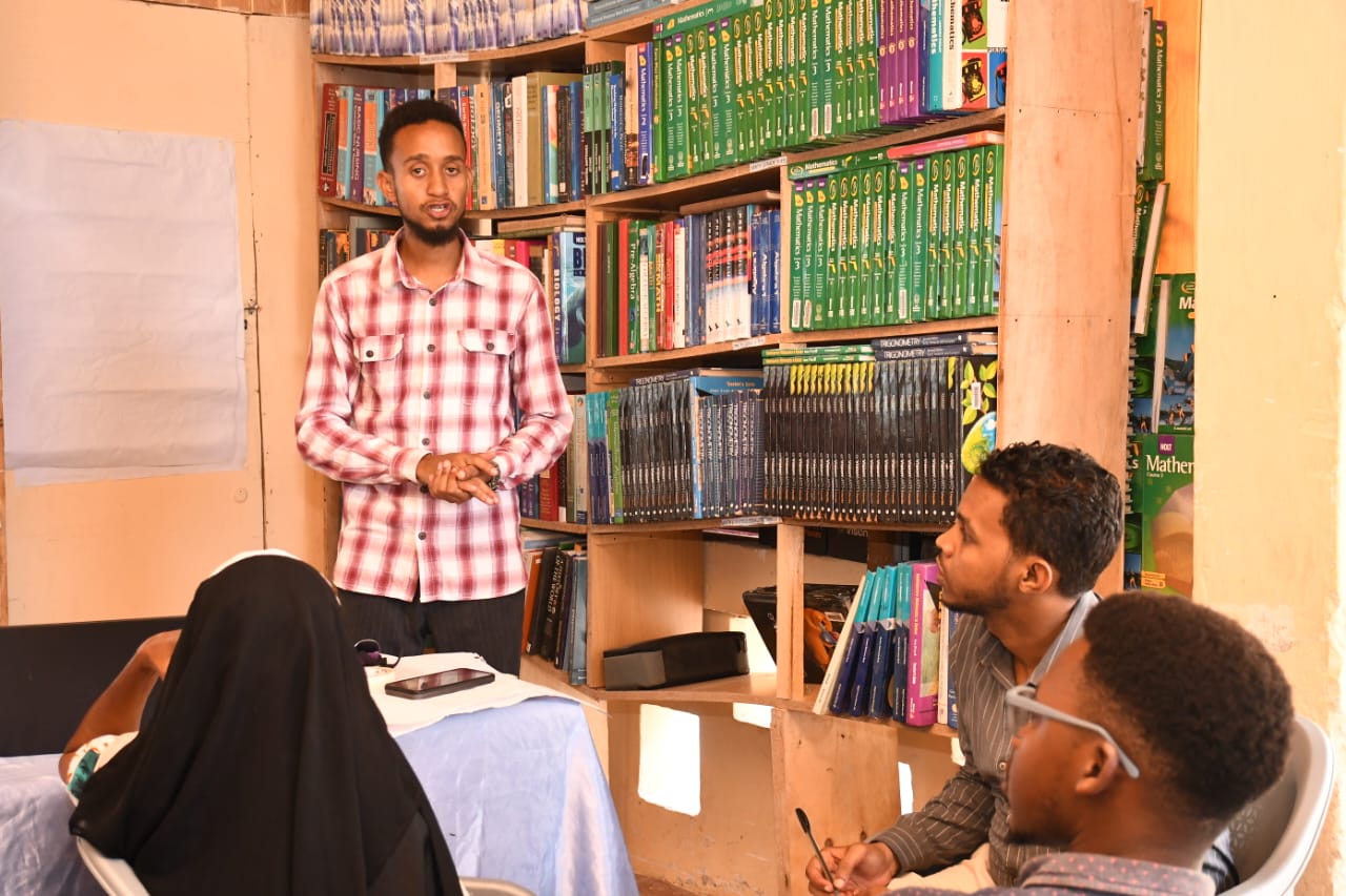 Participants engaged in group work